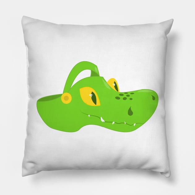 Croc Pillow by Unsafety Pin