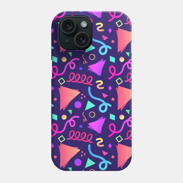 Arcade Carpet Pattern - Purple Party Phone Case by xPixelgeist