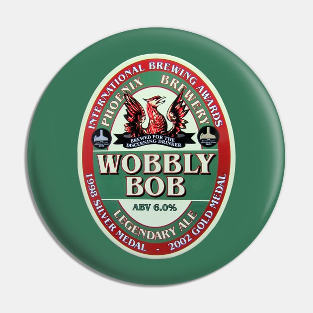 Wobbly Bob Legendary Ale pump clip Pin by soitwouldseem