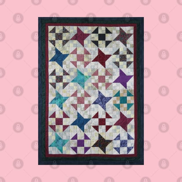 Churn Dash and Falling Stars Quilt by JeanGregoryEvans1