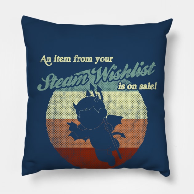 Gaming - Steam Wishlist sale Pillow by karutees