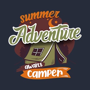 Summer adventure awaits camper T-Shirt