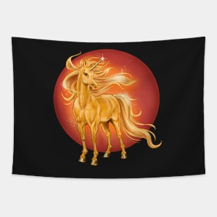 Golden Unicorn Tapestry