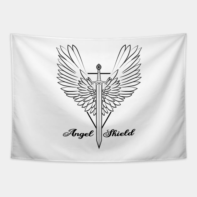 Angel Shield/Protector of the Garden Tapestry by EEJimenez