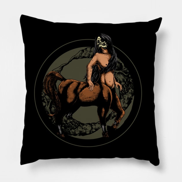 Centaur Pillow by phsycartwork