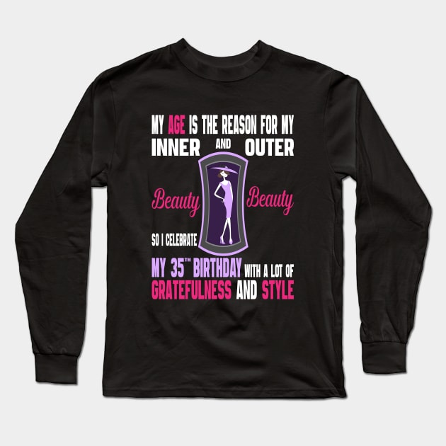 35 And Fabulous T-Shirt 35 Yrs Old B-Day 35th Birthday Gift 35 And Fabulous T-Shirt 35 Yrs Old B-Day 35th Birthday Gift