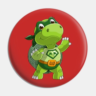 Turtle Superhero Cute Pin