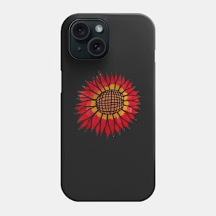 Red and Yellow Sunflower Phone Case