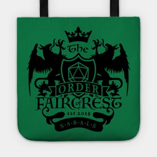 The Order of Faircrest Crest — Black Tote