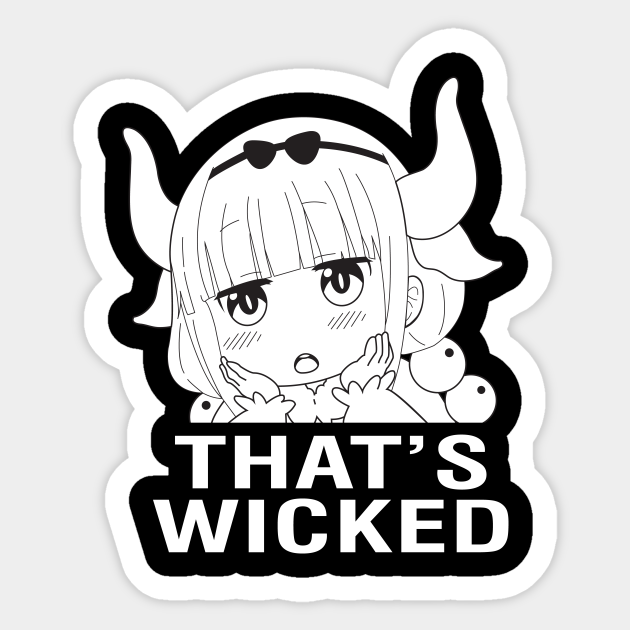Kanna That S Wicked Black Kanna Kamui Sticker Teepublic Kanna That S Wicked Black Kanna Kamui Sticker Teepublic