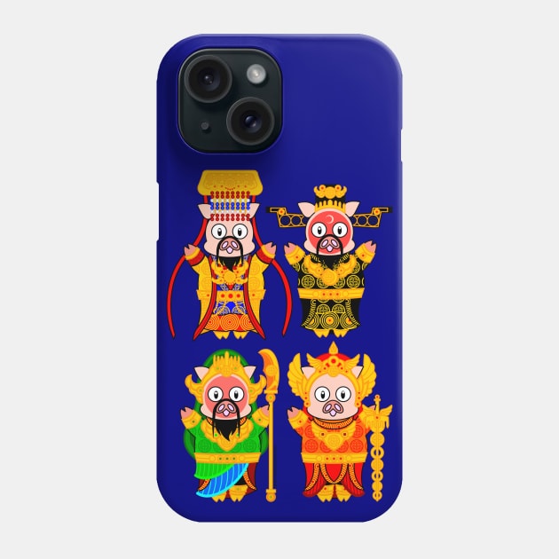 CHINESE PIGGIES Phone Case by cholesterolmind