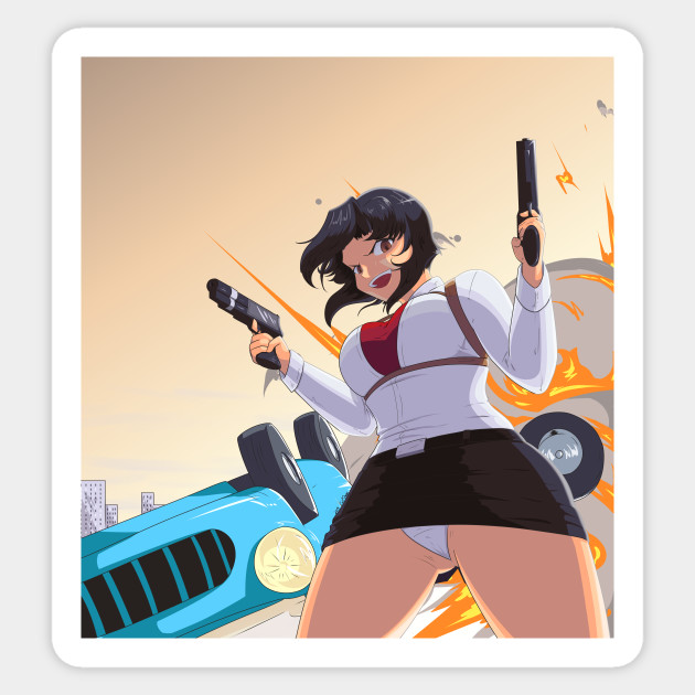 Wallpaper Rally Gunsmith Cats Sticker Teepublic Free