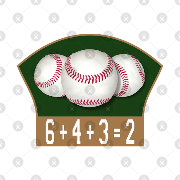 Baseball 6+4+3=2 Double Play by The Stuff Company