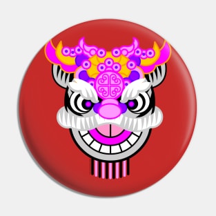 CNY: YEAR OF THE TIGER - LADY LION HEAD Pin