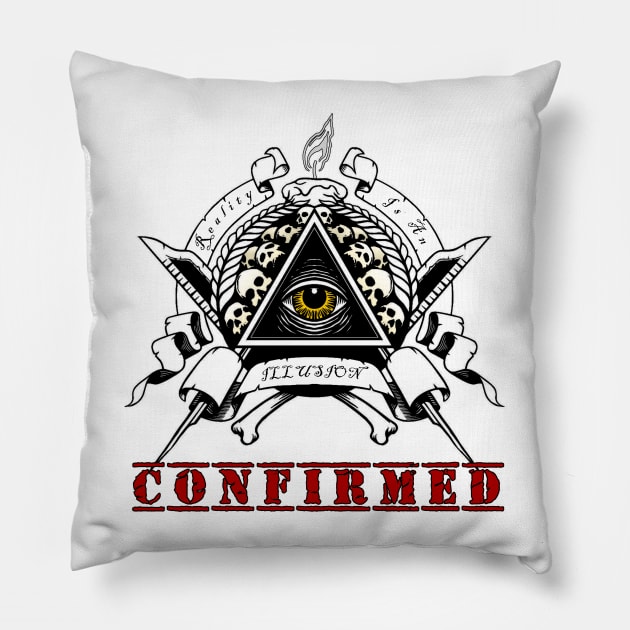 Illuminati Confirmed Pillow by Wykd_Life