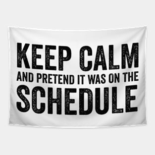 Keep Calm and Pretend It's on the Schedule shirt, Vetmed shirt, Work Life Tapestry