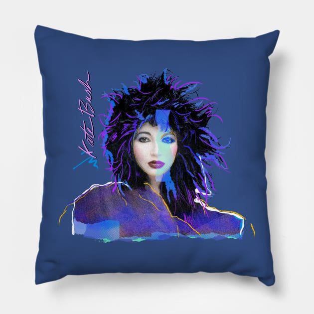 KATE BUSH 80S RETRO STYLE Pillow by DISCO DISCO MX