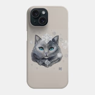 Snowflake Cat Phone Case