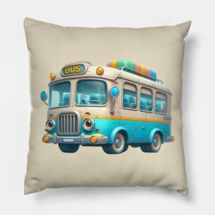 Cute Bus Pillow