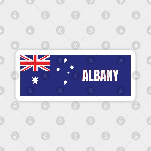 Albany City in Australian Flag Magnet by aybe7elf