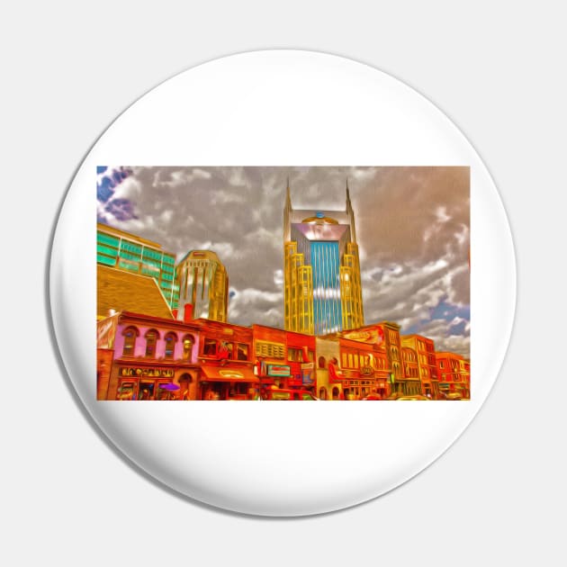 Nashville Skyline Pin by Silvalization