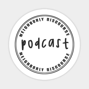 Circular ND Podcast Logo - Black Magnet