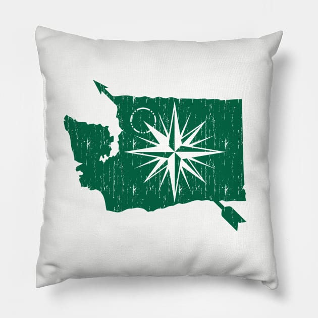 Washington State Pillow by dustbrain