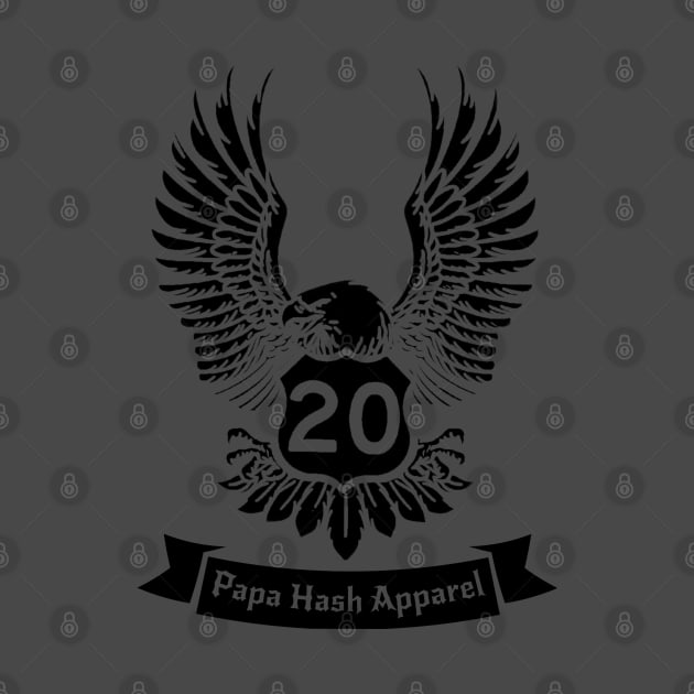 Papa Hash Apparel: 20 Eagle by Papa Hash's House of Art