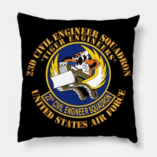 23d Civil Engineer Squadron - Tiger Engineers Pillow