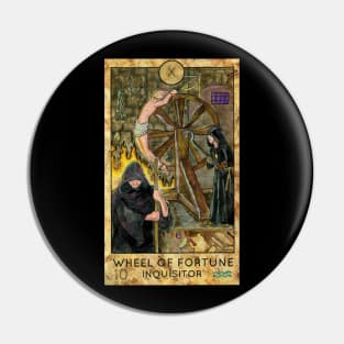 Wheel Of Fortune. Major Arcana Tarot Card. Pin