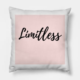 Limitless - Motivational one word Pillow