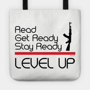 Read, Get Ready, Stay Ready, Level Up Tote