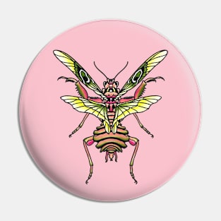 Coral Mantis Pin