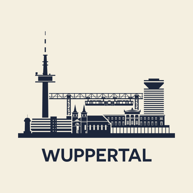 Wuppertal Skyline Emblem by yulia-rb