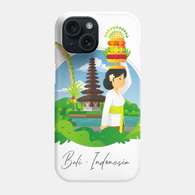 Once upon a time in paradise - Bali Denpasar Kuta Beach Phone Case by Celestial Crafts