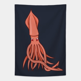 Cartoon squid Tapestry