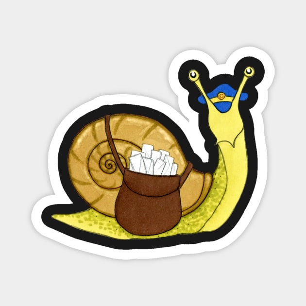 Snail Mail 2 Magnet by TursiArt