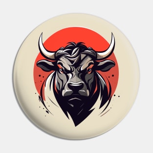 Bull Angry Pin