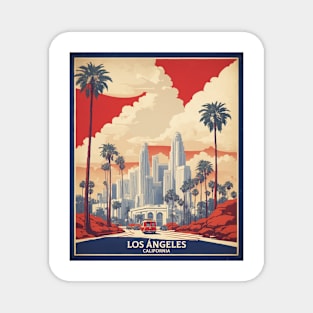 Los Angeles United States of America Tourism Vintage Poster Magnet