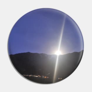 Full Moon over the Alps Pin