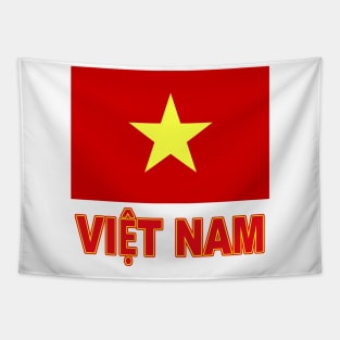 The Pride of Vietnam - Vietnamese Flag and Language Tapestry