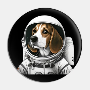 Astronaut Beagle Pin