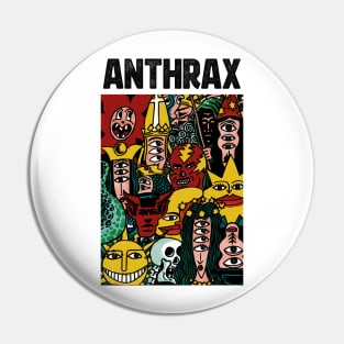 Monsters Party of Anthrax Pin