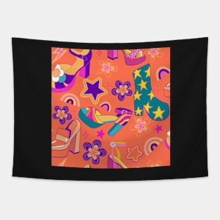 Disco funky fashion Tapestry