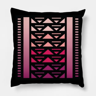 “Dimensional Flow” - V.5 Red - (Geometric Art) (Dimensions) - Doc Labs Pillow