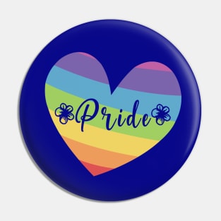 Rainbow Pride Heart Pin