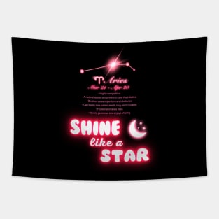 Shine Like A Star - Aries Tapestry