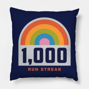 Run Streak Run Streaker 1,000 Days of Running Comma Day Pillow