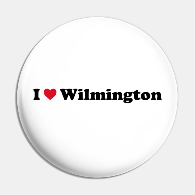 I Love Wilmington Pin by Novel_Designs