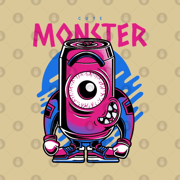 urban-styled-t-shirt-design-template-featuring-a-one-eyed-monster by Falameurei